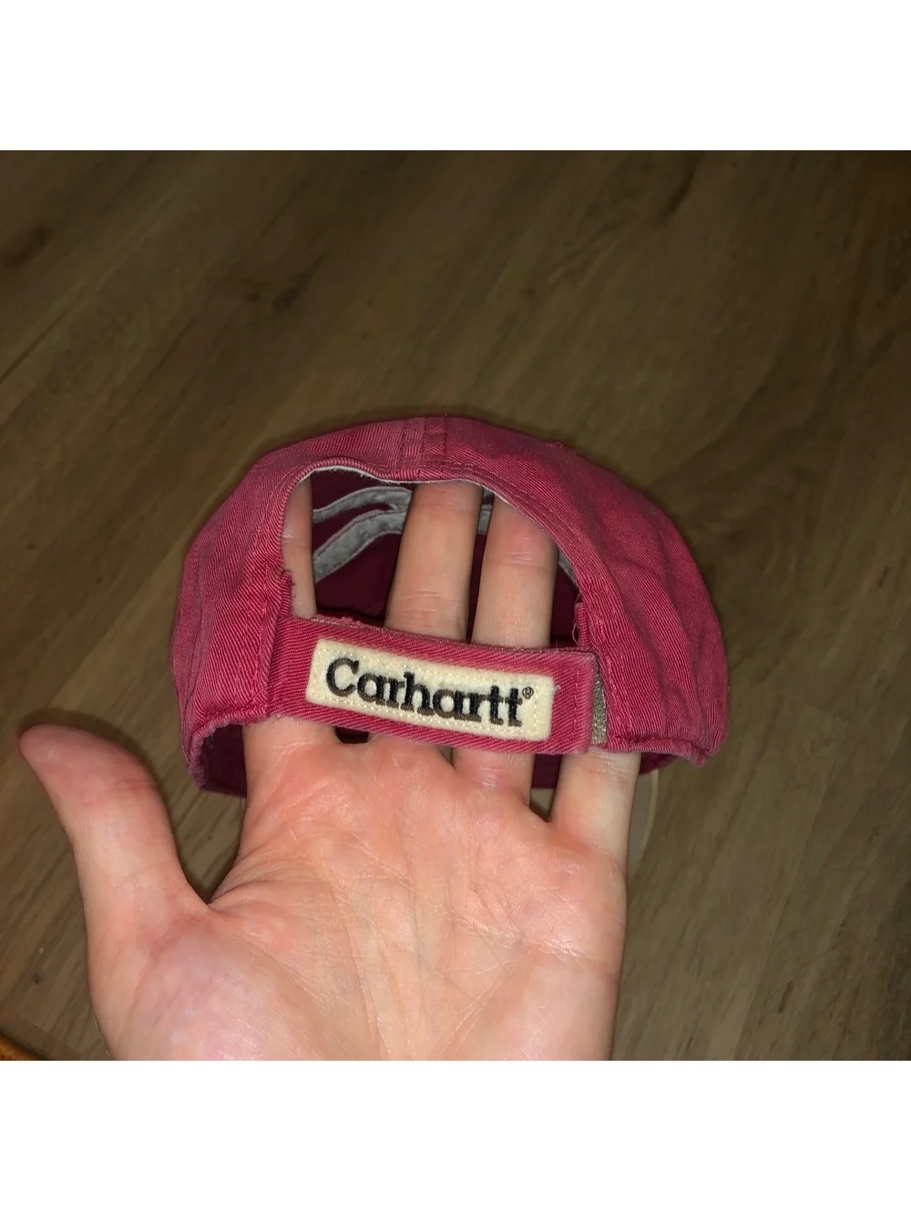 CARHARTT 1889 CANVAS RED ADJUSTABLE STRAPBACK HAT CAP VINTAGE STYLE
